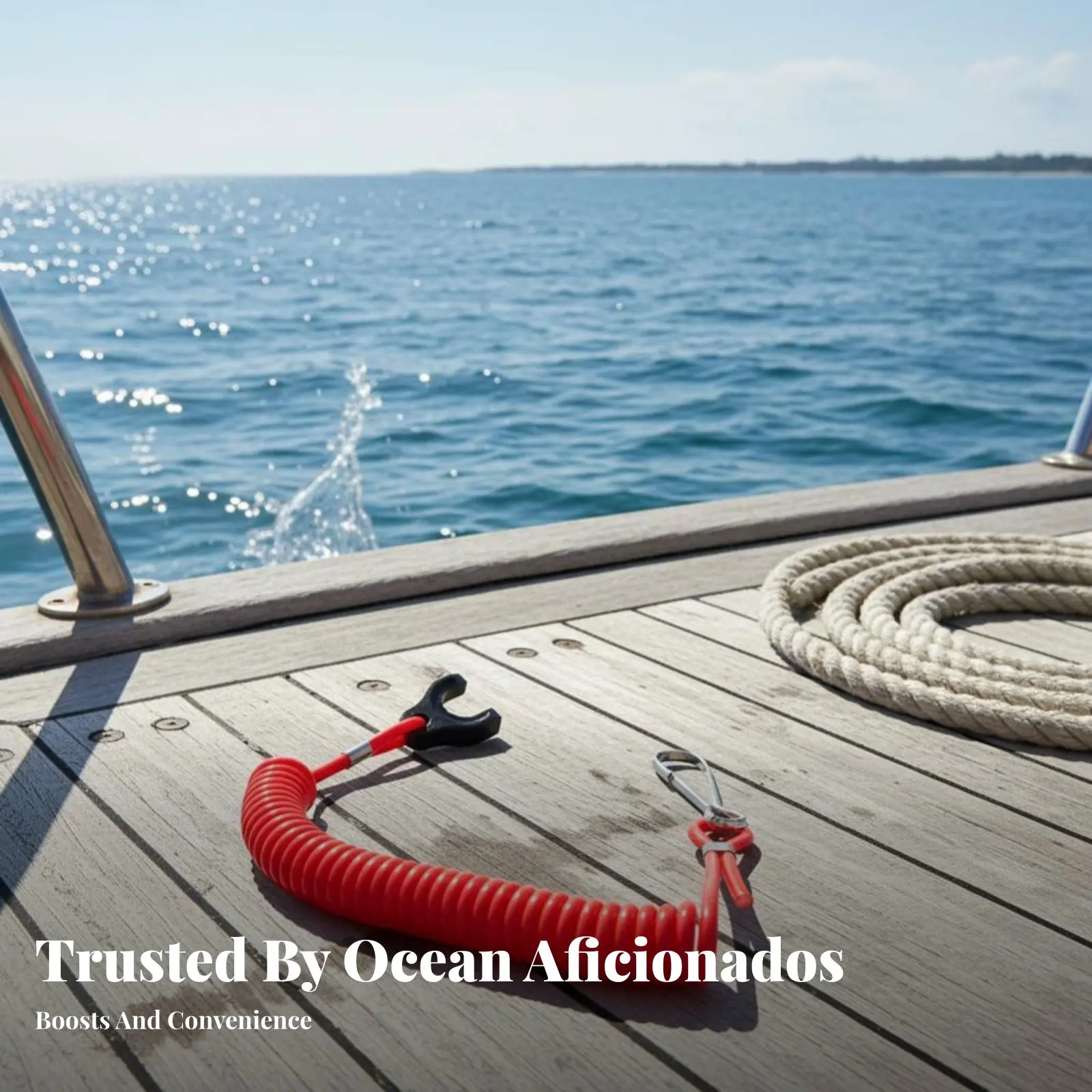 

Спиральный страховочный трос для аварийной остановки двигателя с функцией отключения, долговечный, с высокой видимостью