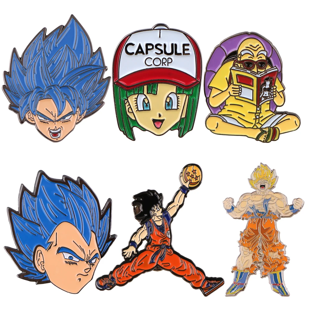 Japanses Anime Dragon Lapel Pins for Backpack Enamel Pin Cool Men's Brooches on Clothes Manga Badges Jewelry Accessories