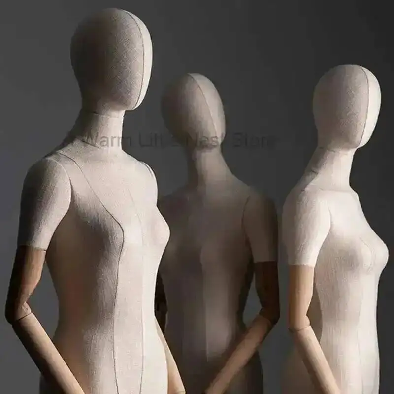 

Mannequin for Store Clothing Mannequins Half-length Women's Creative Fake Human Body Window Model Prop Display Stand with Head