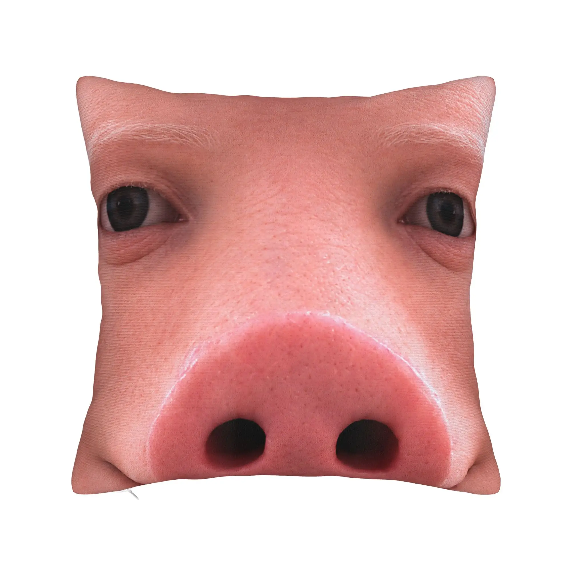 Pillow Cover John Pork Face Artistic Low Key Meme  Funny Pillow Case For Sofa Bedroom Home Decor Pillowcases