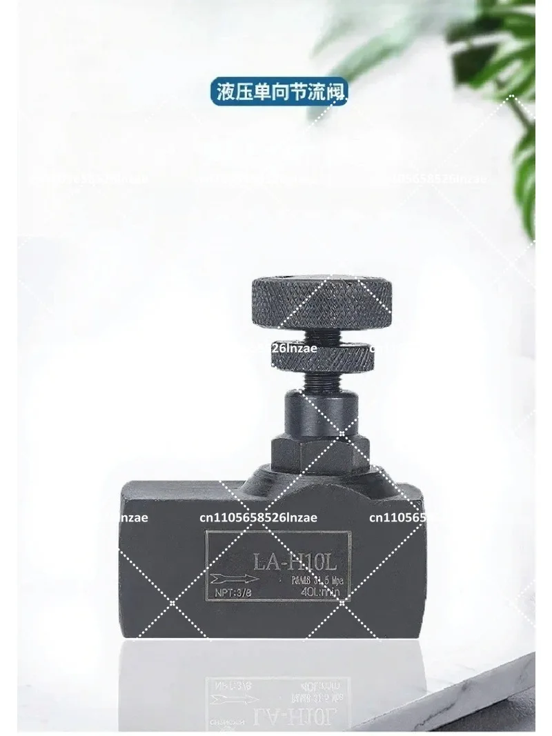 Hydraulic Tube Type Check Throttle Valve LA-H8L H10L H16L H20L H32L Flow Control Valve