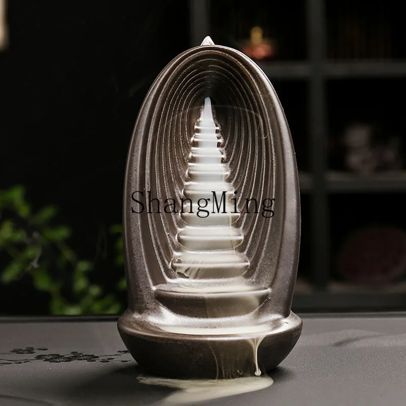 

PYH factory direct sales backflow aromatherapy stove purple sand creative new Chinese incense road indoor ornament