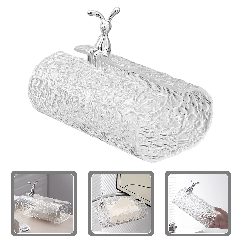 Rabbit Paper Extraction Box Household Napkin Holder Tissue Organizer Acrylic Facial Rectangle Dispenser