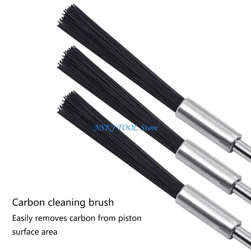 

L8RC Car Carbon Deposit Cleaning Brush Engine Cleaning Brushes Cleaning Needles Brush