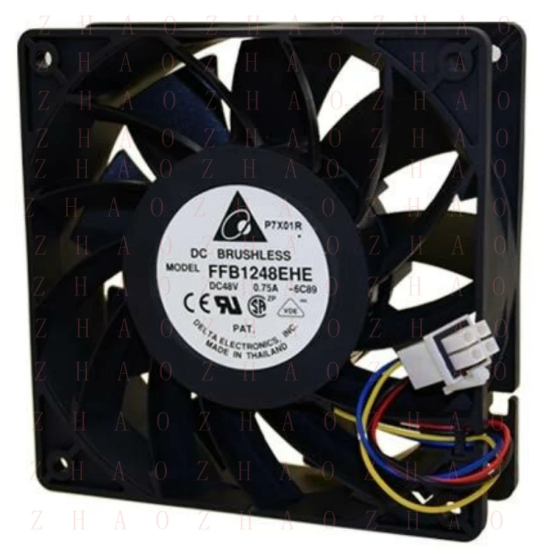 

L+ for Delta FFB1248EHE -6C89 120mmx120mmx38mm 48VDC 4-Wire Tubeaxial Fan
