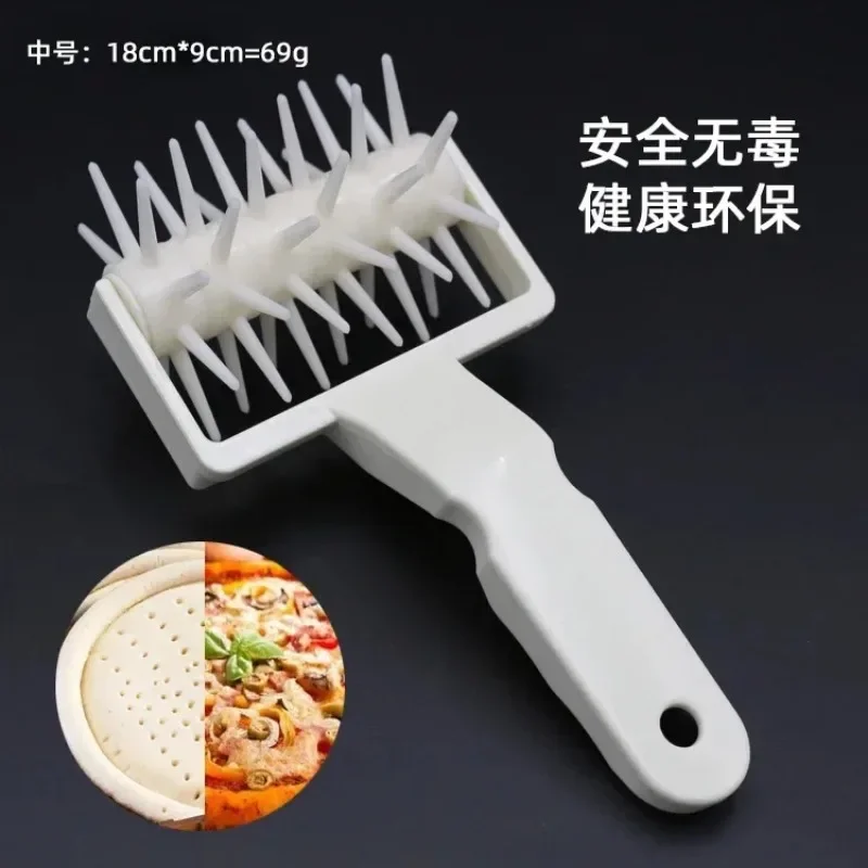 1pcs Pizza Rolling Pin Punch Pastry Roller Pin Biscuit Dough Pie Hole  Embossing Dough Roller Lattice Craft Baking Cooking Tool