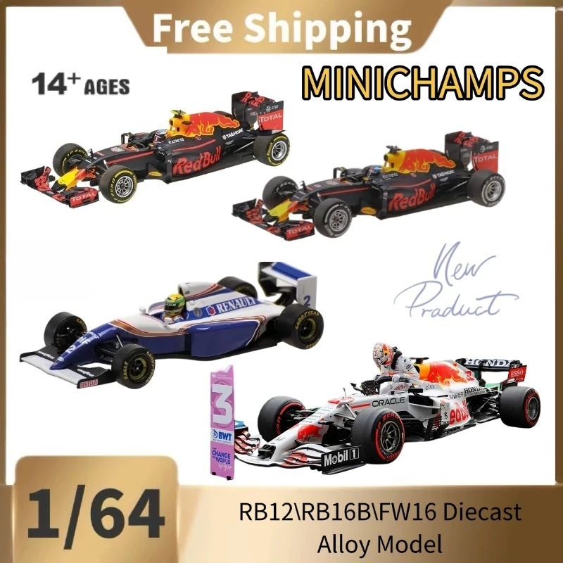 [Pre-sale]MINICHAMPS 1:64 RB12\RB16B\FW16 2016 Spanish Vistafuna Cast Alloy Model, Collectible Decorative Piece, Holiday Gift.