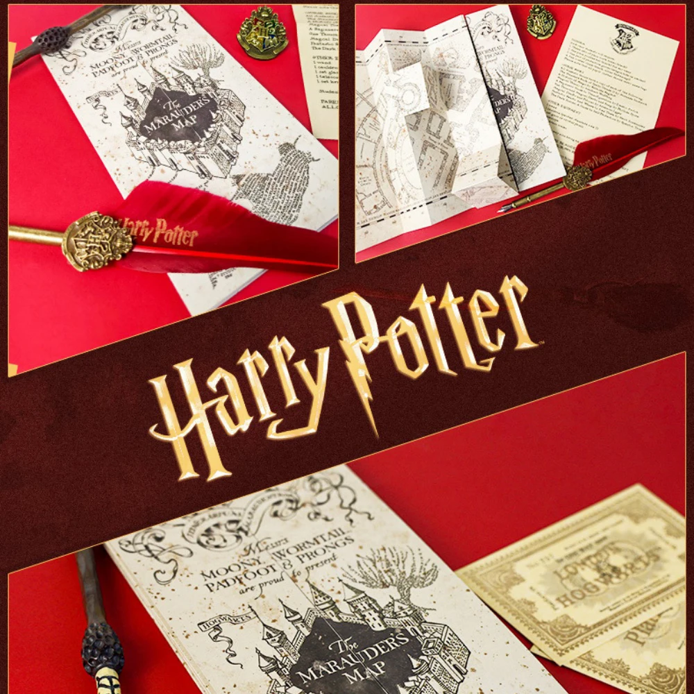 Mapa del mundo del mago genuino de Harry Potter, periféricos de película escolar de magia, accesorios de Cosplay, colecciones, juguetes para fanáticos, regalos