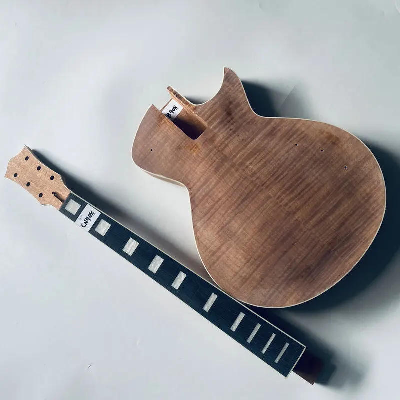 CN408CB408 Unfinished Electric Guitar DIY Kits Genuine Tagima Mirach Solid Mahogany Top Fingerboard No Fret One Set No Hardware