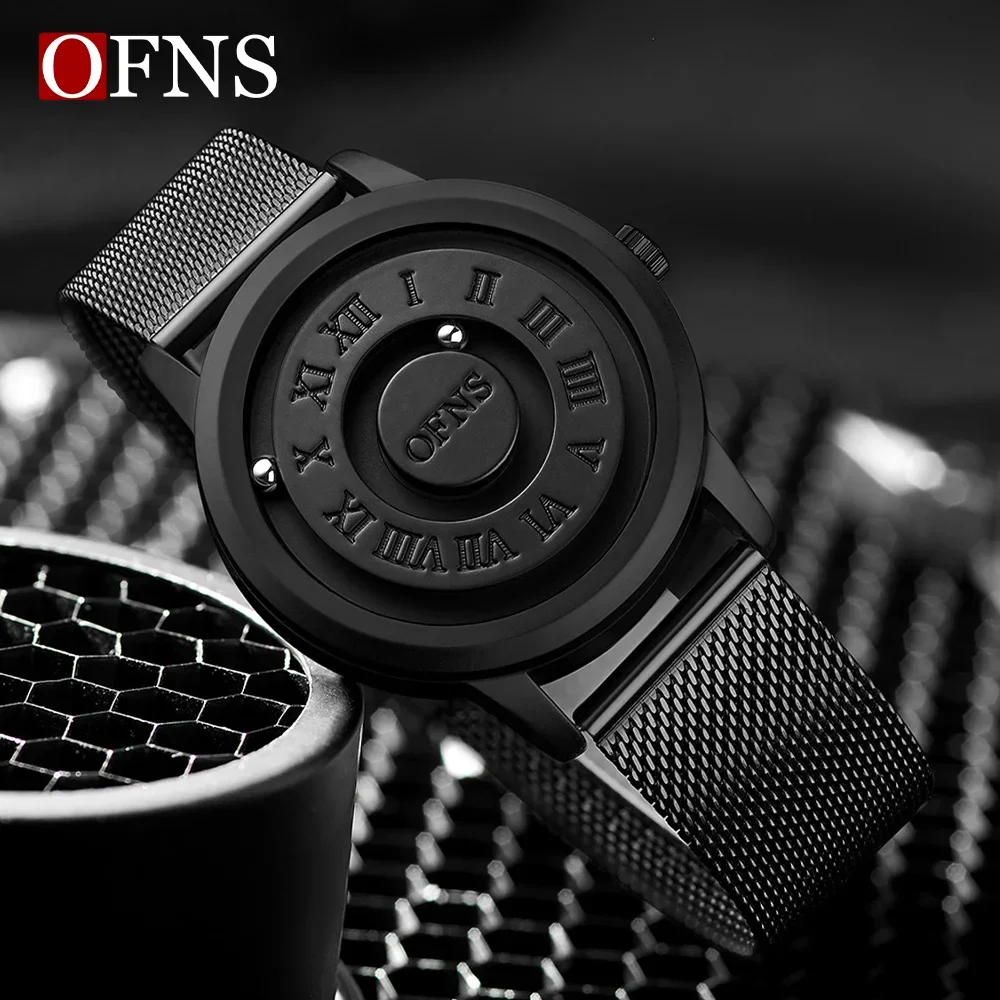 

OFNS Лидер продаж 1553/1556 Часы с магнитным шарикоподшипником Крутая новая концепция Безграничный дизайн Подвесные креативные кварцевые часы