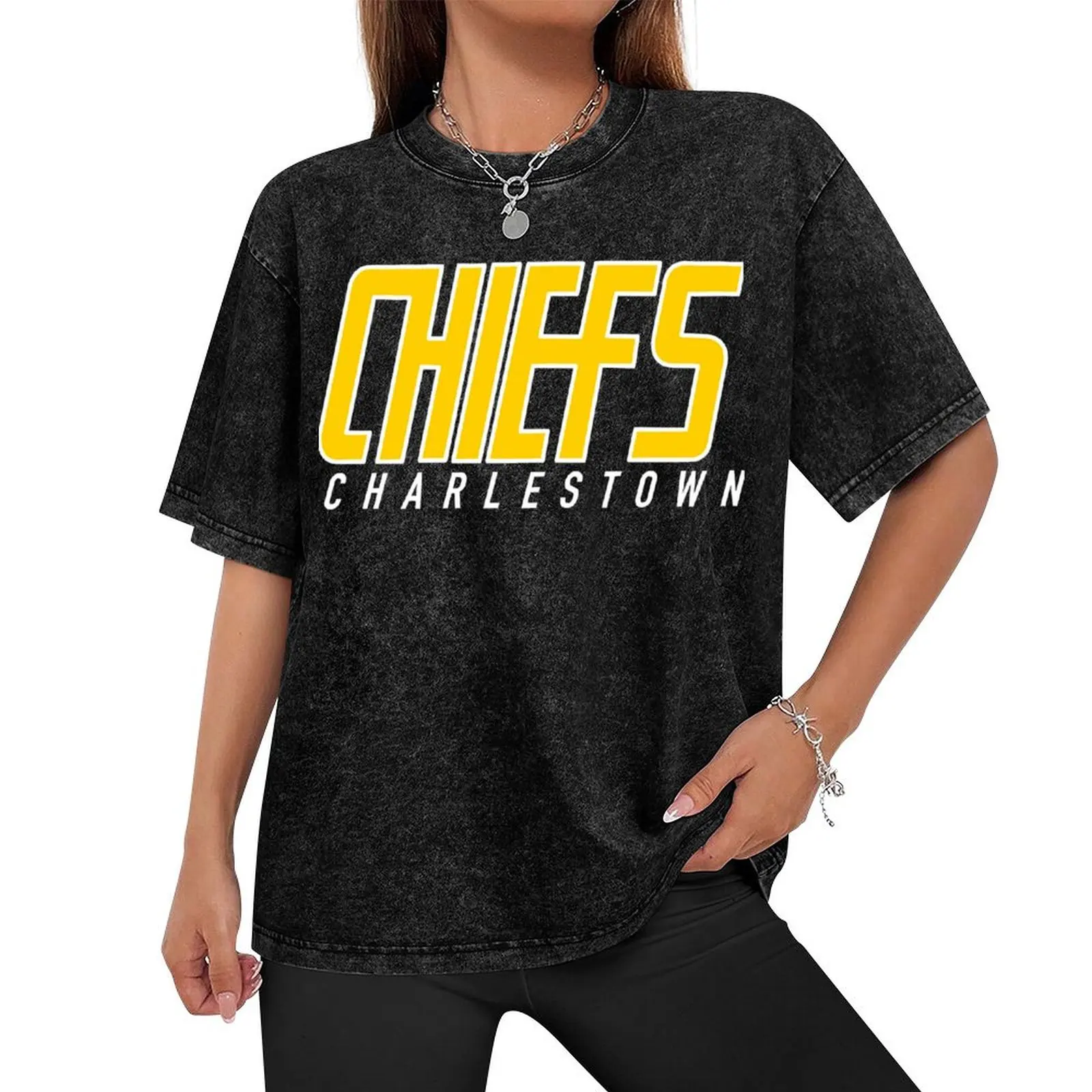 Charlestown Chiefs T-Shirt Anime t-shirt street wear vintage clothes mens fashion