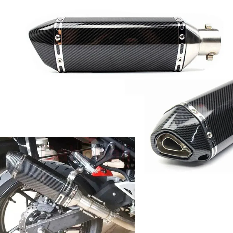 

51mm Universal Motorcycle Exhaust Muffler Stainless Steel Pipe Escape Modified DB Killer For Honda Yamaha Kawasaki R1 R3 R6 Nmax