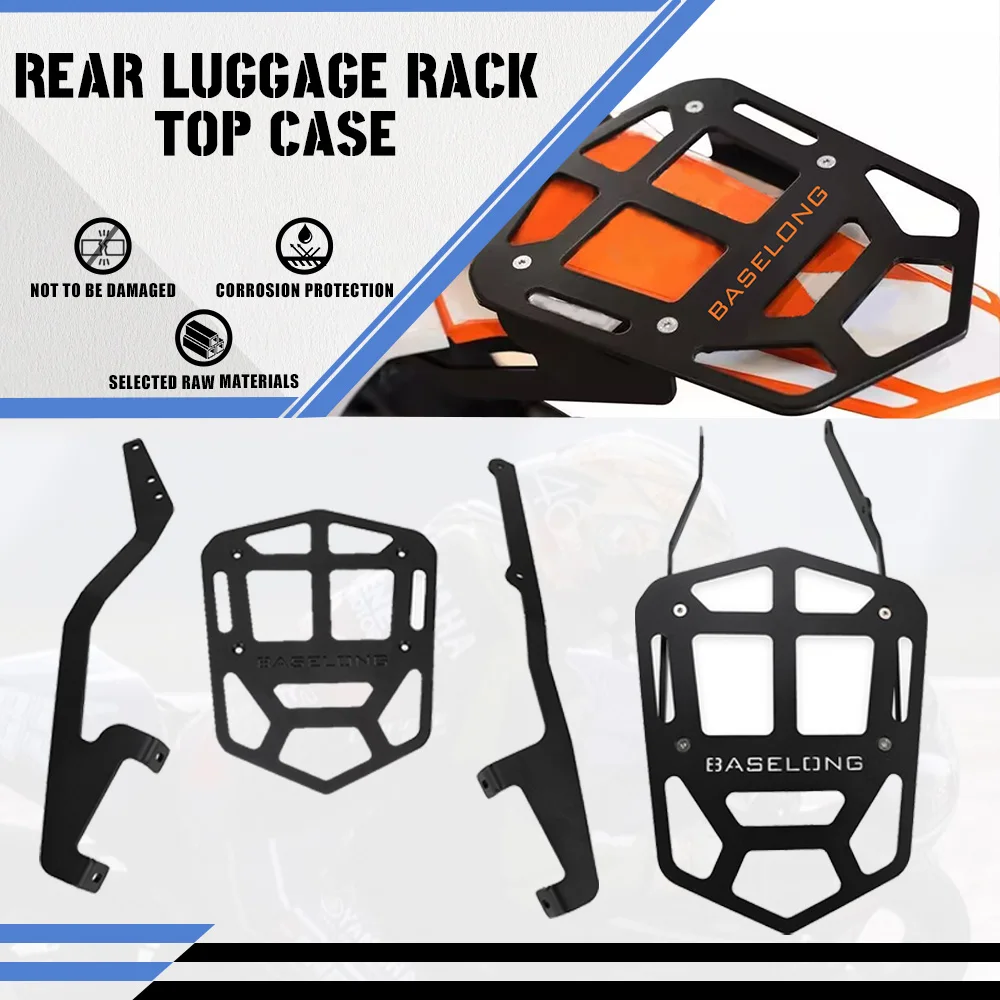 

For KTM 350 500 EXC-F 350 500 Motorcycle 2018 Rear Luggage Rack Holder Bracket Top Case Mount Plate parts EXCF EXC F 2017~2019