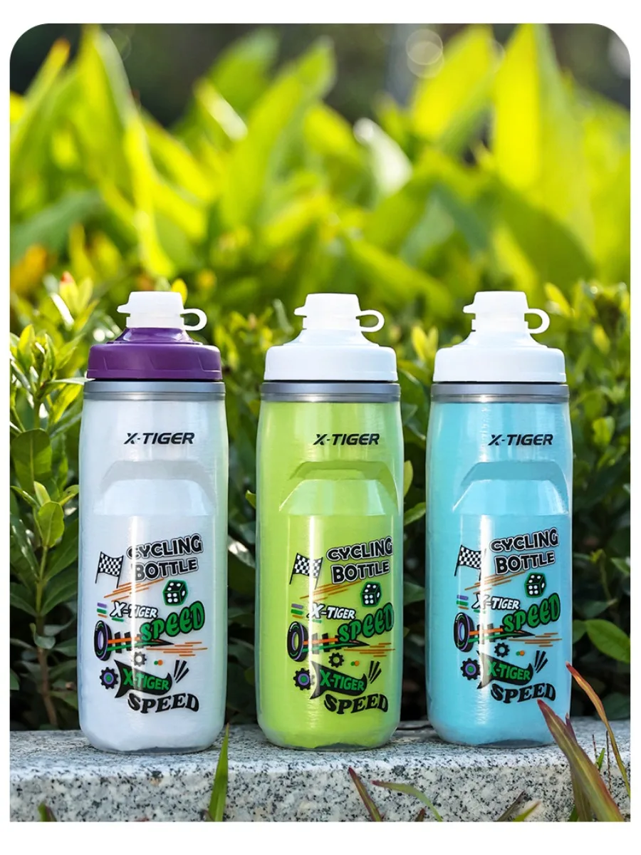 AliExpress X-TIGER Water Thermal Bottle 620ml PP Cycling Sport Water Bottle 4H Ice & Heat Retention One-Handed Squeeze Drinking Bike Cup