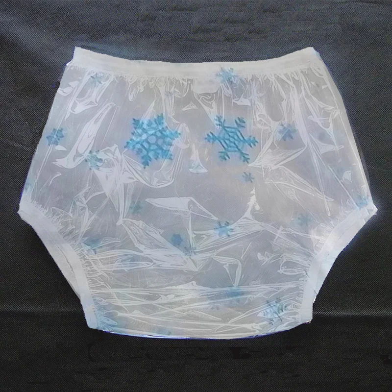 

Transparent PVC Underpants Adult Baby ABDL Sexy Panties Incontinence Shorts Plastic Pants Clear Nappies Unisex