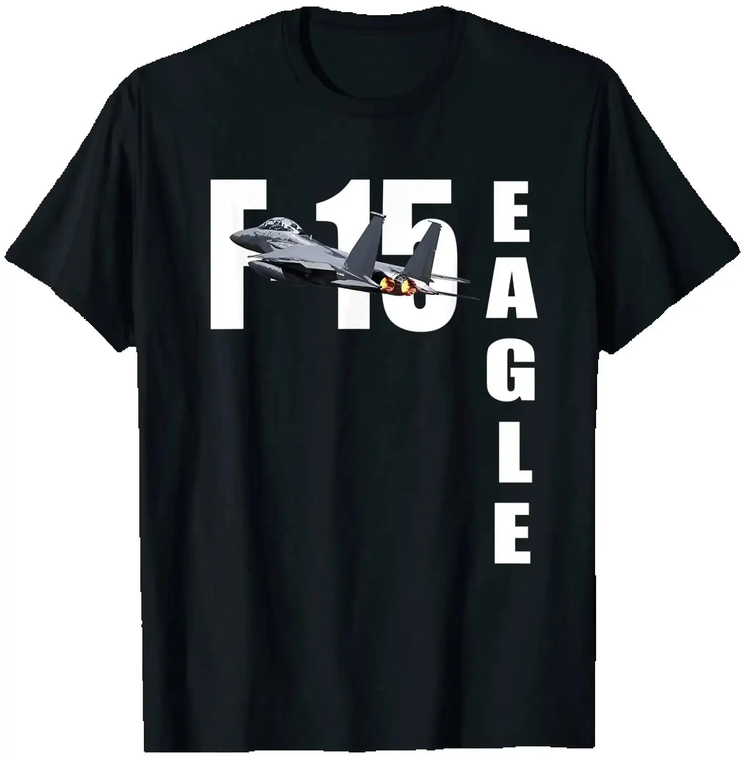 F-15 EAGLE STRIKE FIGHTER PLANE JET T-Shirt 100% Cotton O-Neck Short Sleeve Summer Casual Mens T-shirt Streetwear