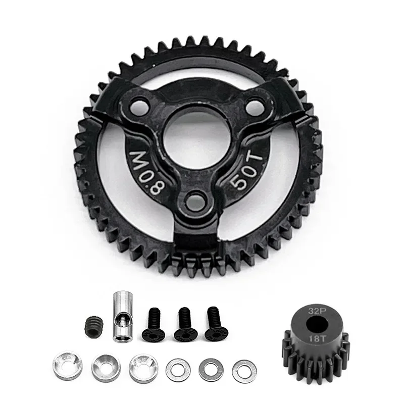 

Harden Steel Spur Main Gear 50T 52T 53T 54T 58T 60T 32Pitch 0.8M 6842 6843 3956 for RC Car 1/10 TRX Slash Stampede Rustler 4x4 V