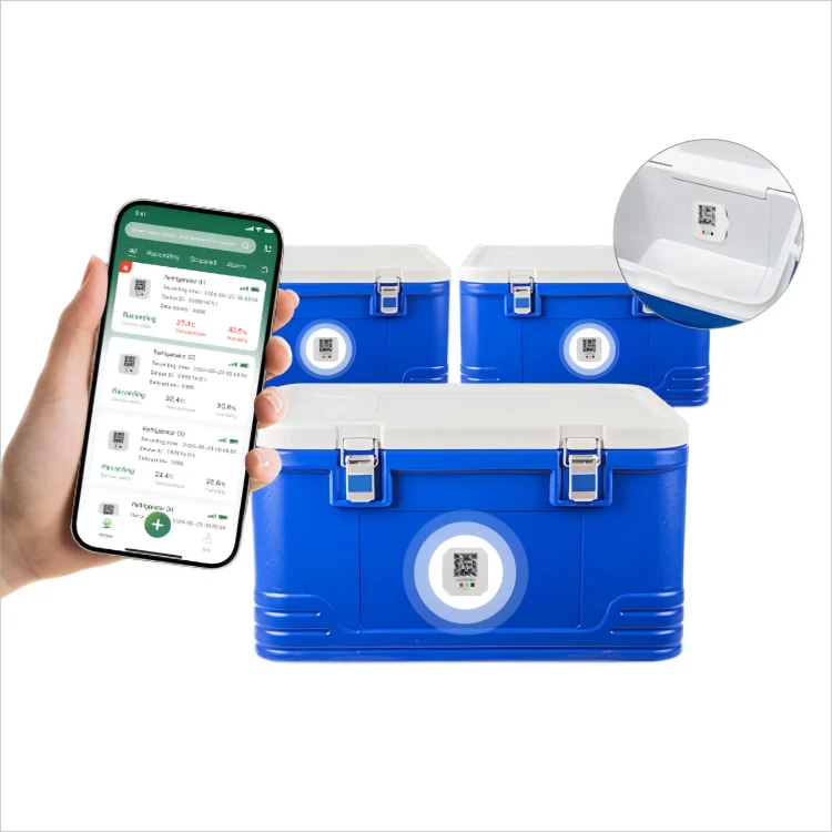 3 PCS BlueTag T100 Gráfico Gravador de Temperatura Bluetooth Gravador de Dados de Temperatura Sem Fio