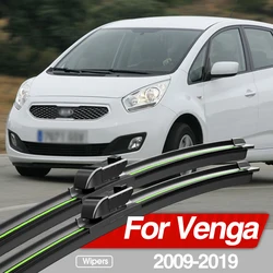 For Kia Venga 2009-2019 Front Windshield Wiper Blades 2pcs Windscreen Window Accessories 2010 2011 2012 2015 2017 2018