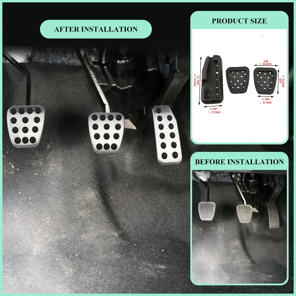 

AT MT Car Pedals for Honda Fit Jazz XRV HR-V Vezel City 2009 2010 2011 2012 2013 2014 Accelerator No Drilling Brake Pedal Cover