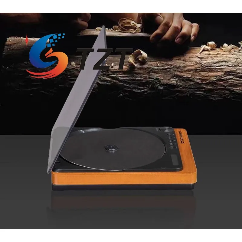 TZT الأبيض TINYL سبليت 3 في 1 HiFi المغناطيسي ريترو سبليت مشغل أقراص مضغوطة 5 واط سمّاعات بلوتوث نوع C شحن #2