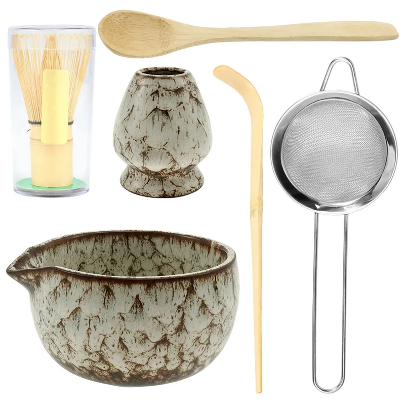 ABNM – ensemble de fouets Matcha japonais, 6 pièces, ensemble de tasses à thé élégantes, Gadgets de cuisine, support de fouet pour la maison