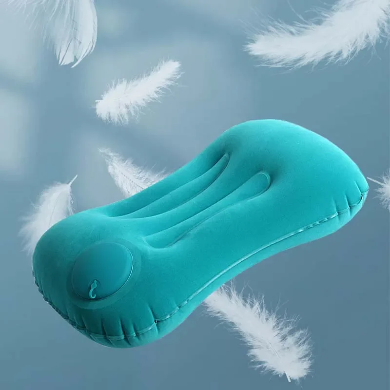 Travel Press Inflatable Cushion Lumbar Cushion Square Inflatable Pillow Cushion Portable Foldable Outdoor Inflatable Pillow Mat