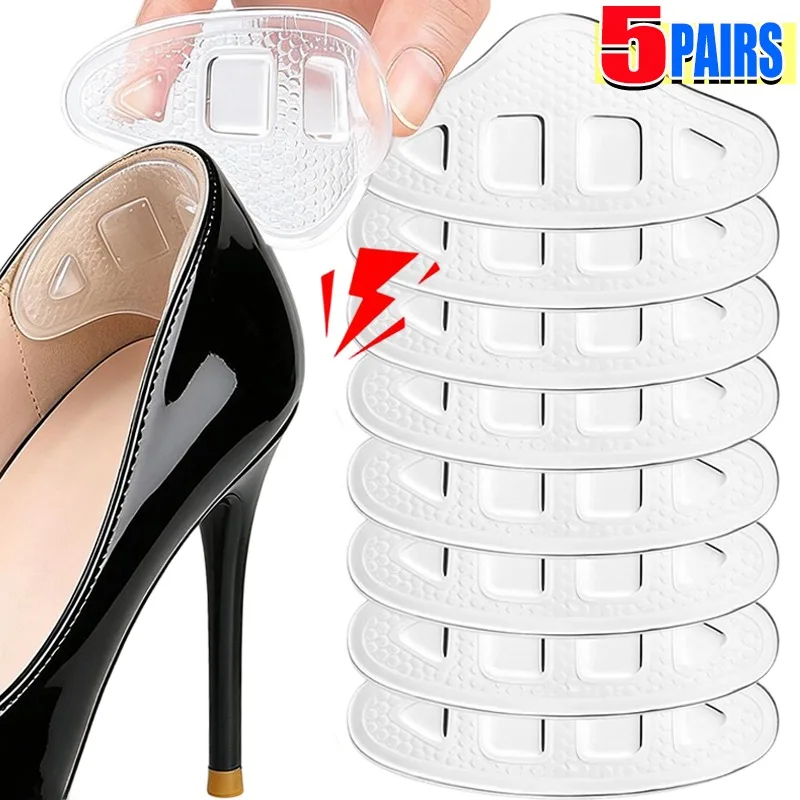 Gel Heel Pads Anti Friction Shoe Inserts Self Adhesive Heel for High Heels Blister Prevention Cushioned Heel Protectors Washable