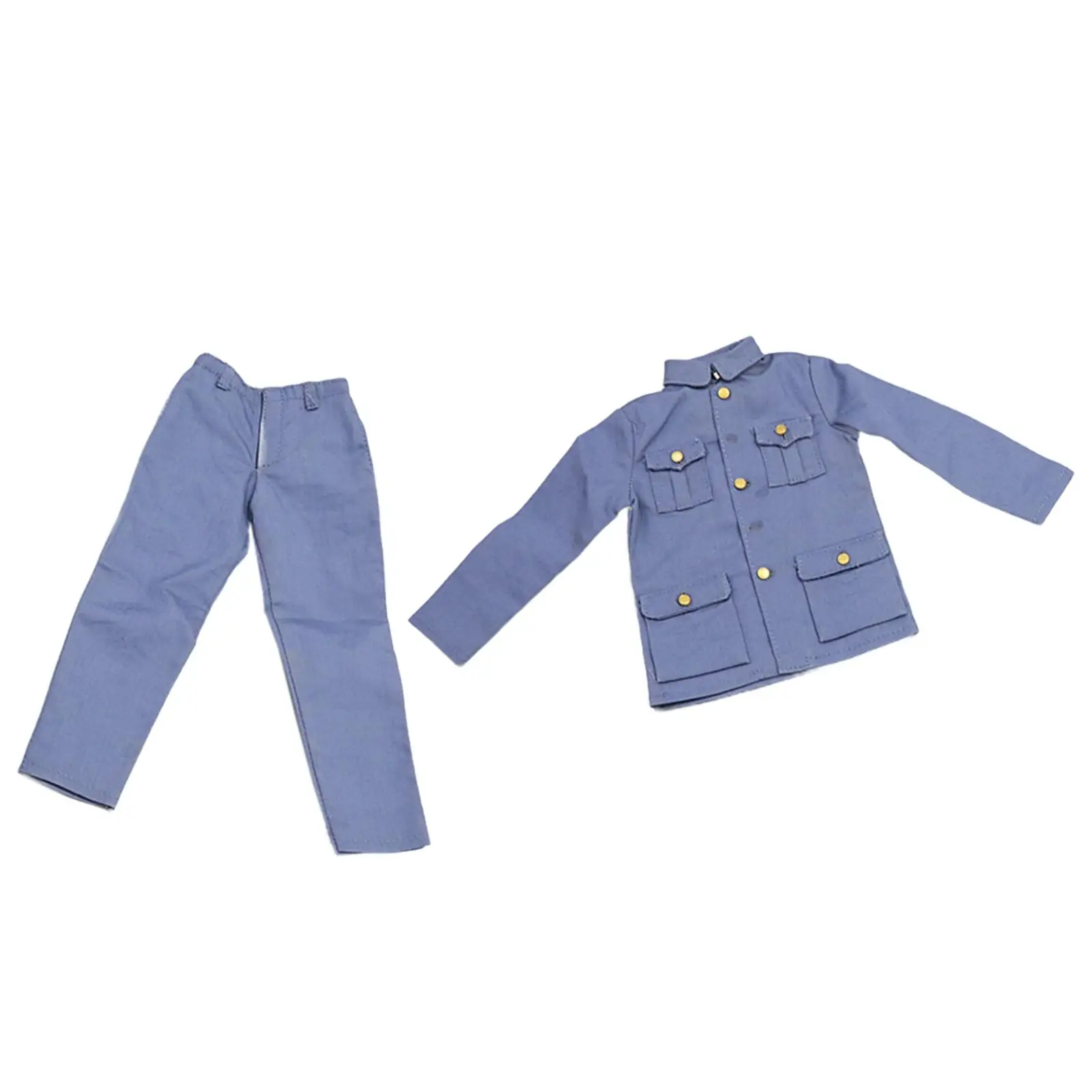 1/6 Scale Men Figure Top Coat with Pants Casual Handmade Doll Clothes Costume