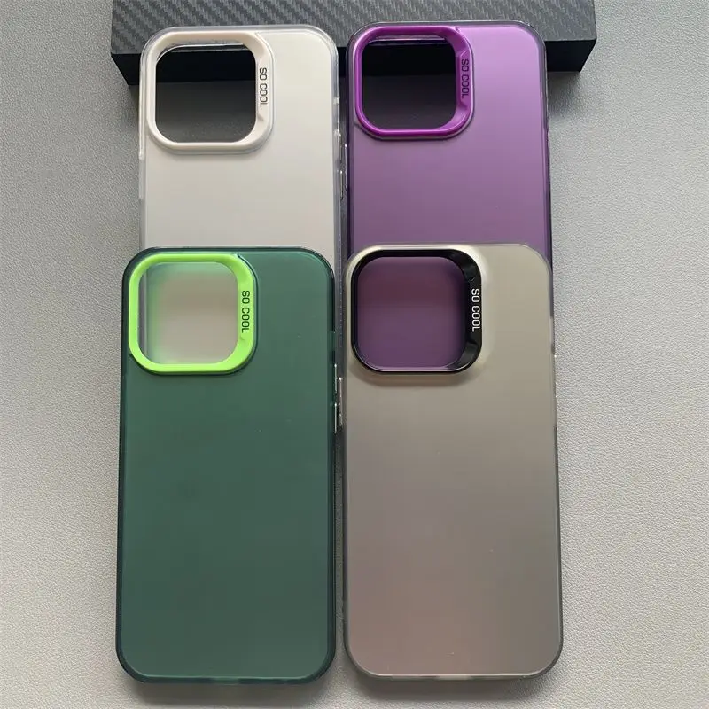 Per iPhone 13 Pro Max custodia iPhone 12 Pro custodia per telefono iPhone 11 Pro Cover iPhone 12 custodie Cover opaca in pelle Aurora metallizzata
