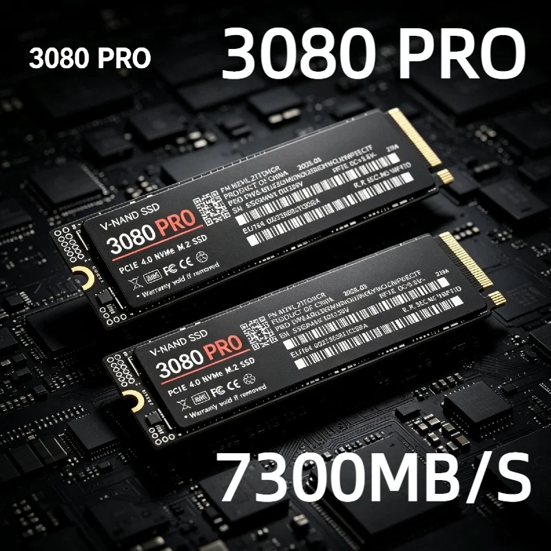 3080 PRO M.2 NVMe SSD 2280 TLC 3D NAND 7300MB/s Internal Solid State Drive 500GB-4TB for Laptop Desktop PC PS5 Gaming