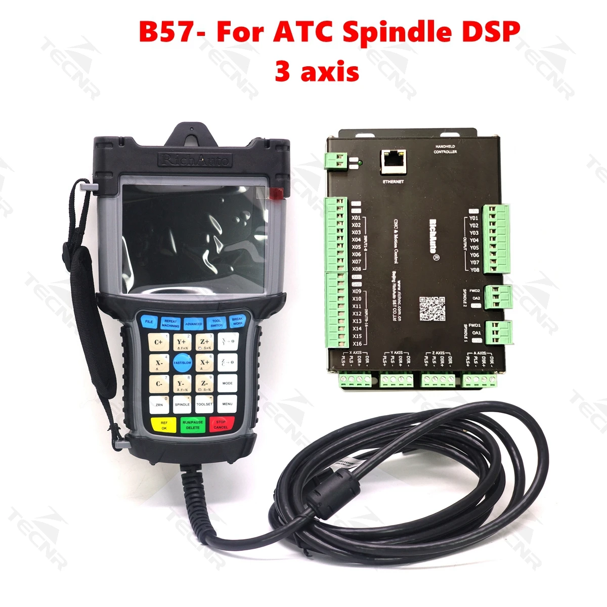 RichAuto DSP B51 B55 B57 B517 B58 B581 CNC Controller 3 4 Axis ATC Motion Controller Remote For CNC Engraving Cutting