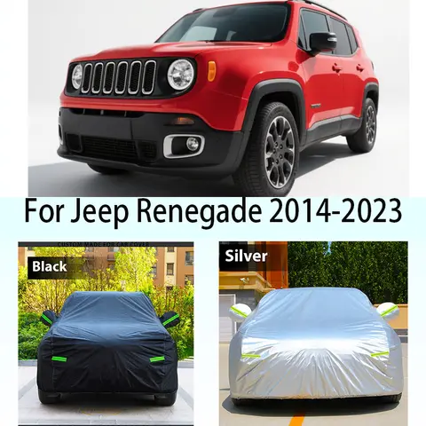 Jeep Renegade 2014-2023 전체 자동차 커버 야외 자동 차양 안티 uv 눈 비 보호 방수 커버 방진