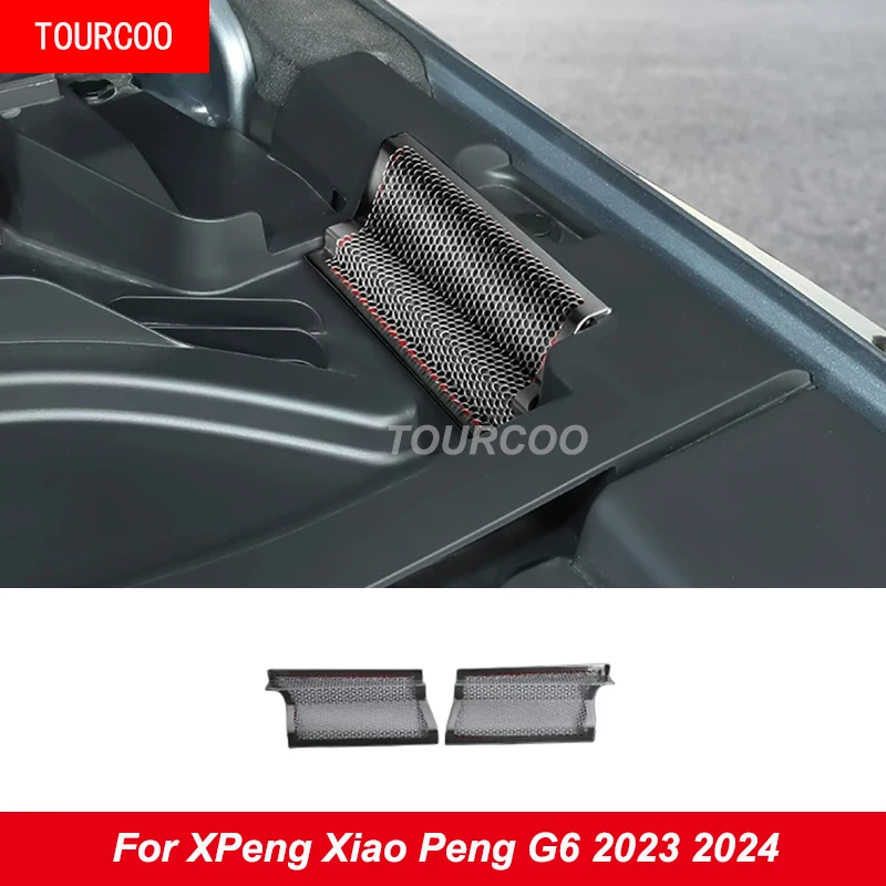 For XPeng Xiao Peng G6 2023 2024 Dust Proof Cover for Air Inlet Grille of Guide Sink Inside Cover Stainless Steel Accessories