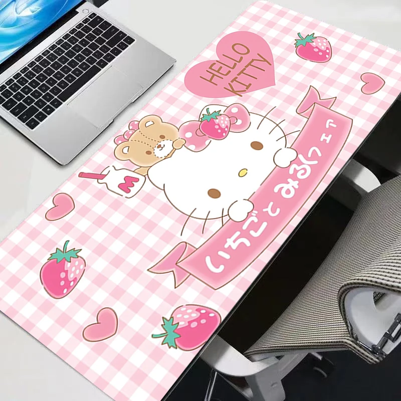 

Desk Mat Carpet Desk Accessories Laptop Gamer Mausepad Hello Kitty Mouse Pad Mousepad Office Tables Mouse Mats Soft Keyboard Pad