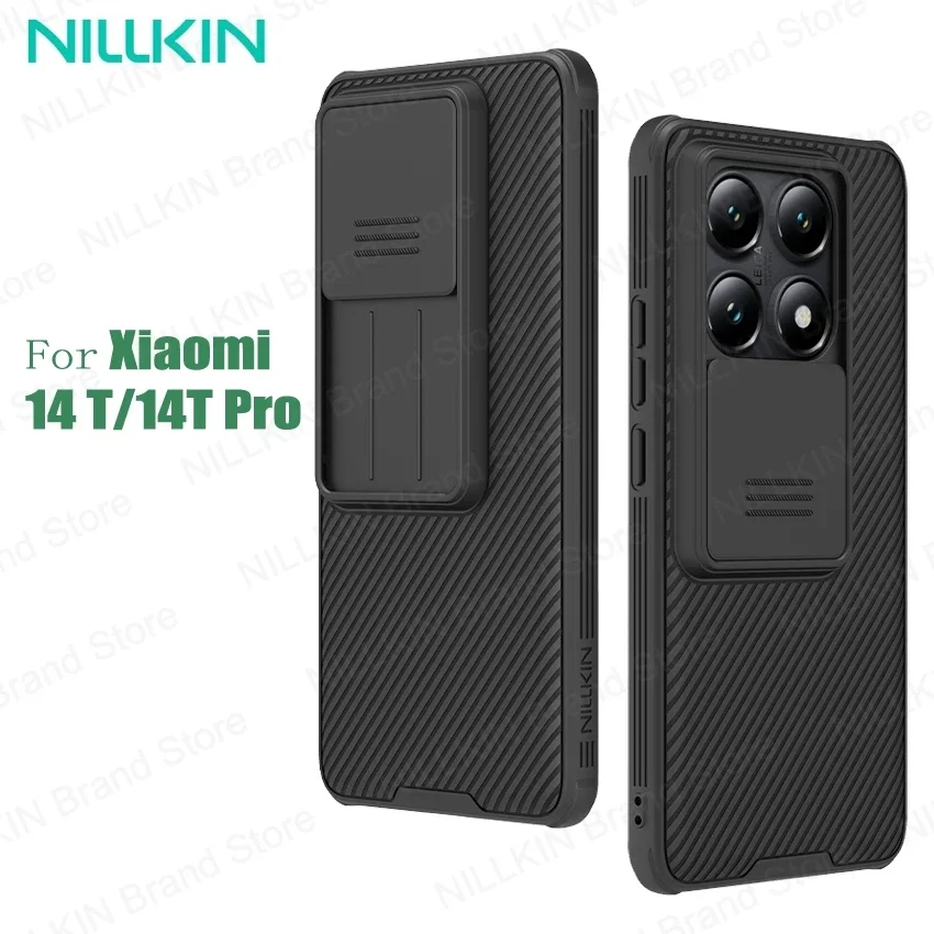 For Xiaomi 14T Pro / 14T 5G Case NILLKIN CamShield Pro Privacy Protection Slide Camera Cover For Mi 14T Pro With Camera Curtain