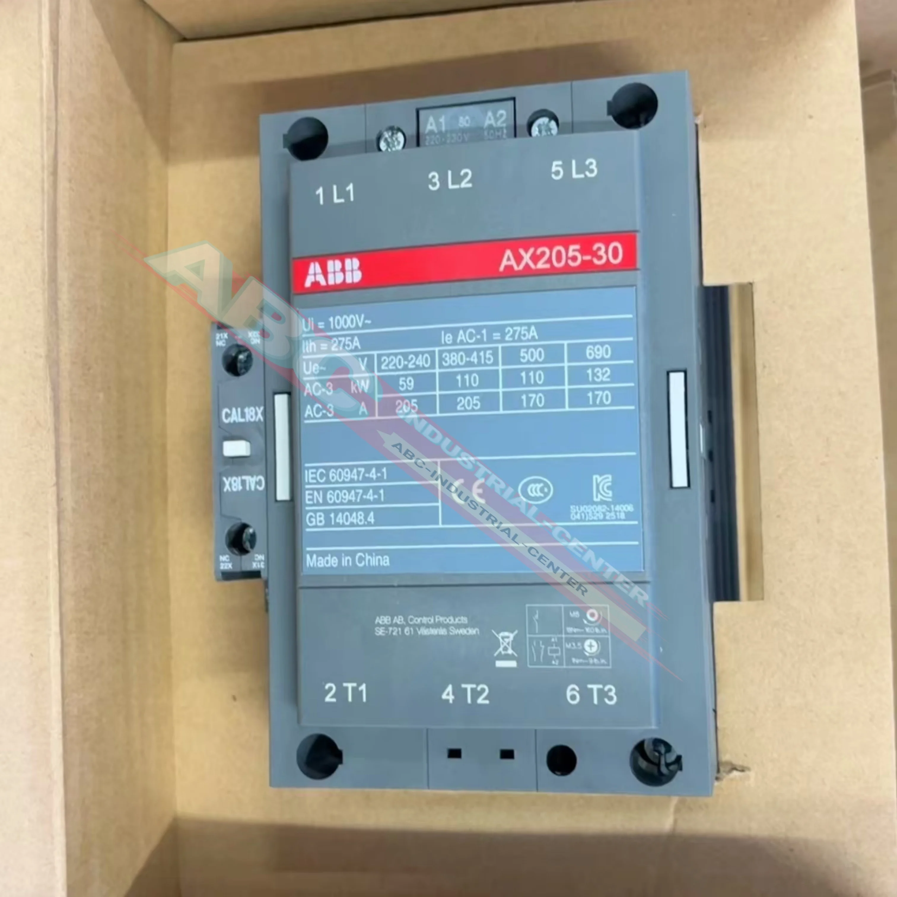 

AX205-30-11-80 AC220V 1SFL501074R8011 Контактор совершенно новый