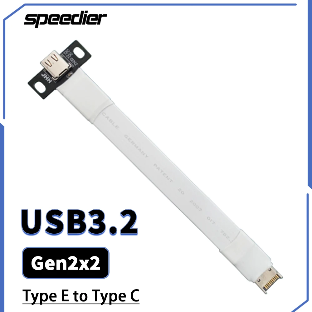 USB 3.1 Front Panel Header Type-E To USB-C Type C Female Extension Wire Cable +Panel Mount Screw Type E USB3.2 Connector