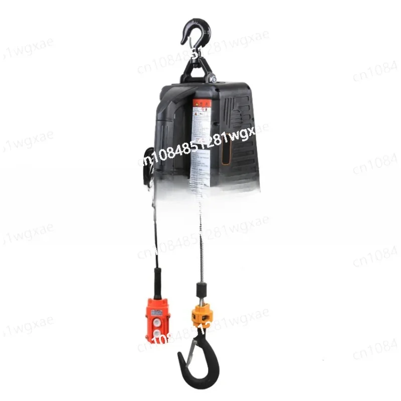 500KG Electric Hoist Portable Electric Hand Winch Traction Block Electric Steel Wire Rope Lifting Hoist Towing Rope 220V/110V