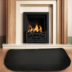 Fireproof Flame-retardant High-temperature Resistant Fireplace Mat Double Layer Fiberglass Floor Protection For Wooden Fireplace