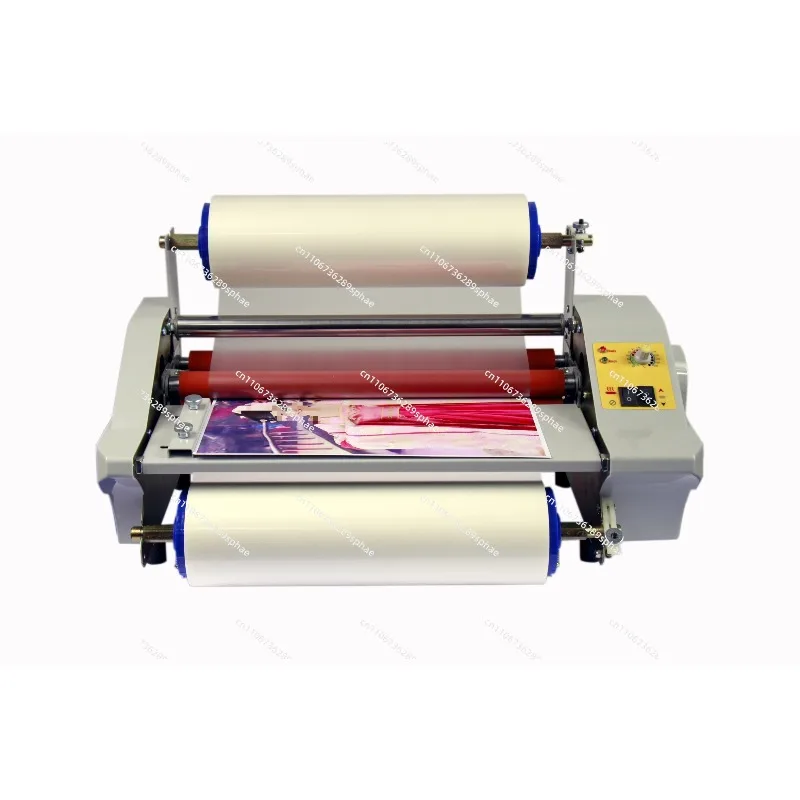 Single-sided electric hot-mounted self-adhesive crystal label cold-mounted photo book film pressing, film passing machine