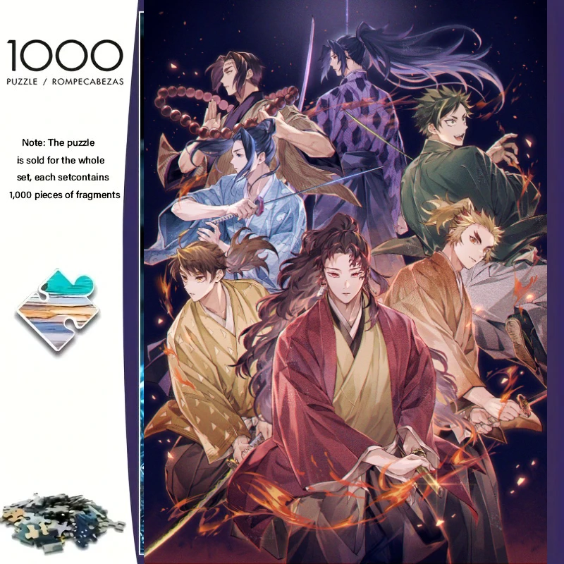 

1000 PCS Puzzles for Adults ,Demon Slayer anime Jigsaw Puzzles Educational Games Colorful Puzzles Gifts Home Decor