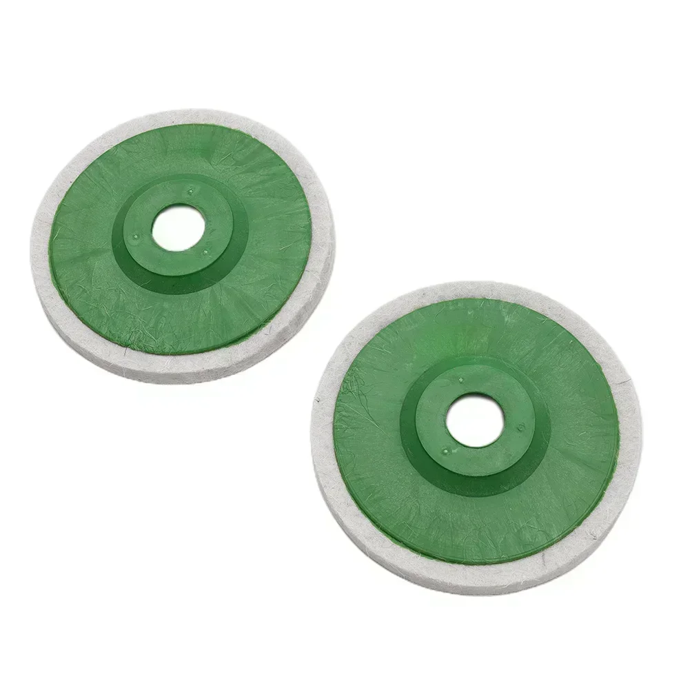 2pcs 125mm 5Inch Wool Buffing Pads Angle Grinder Polishing Wheel Felt Grinding Polishing Disc Pad Kit