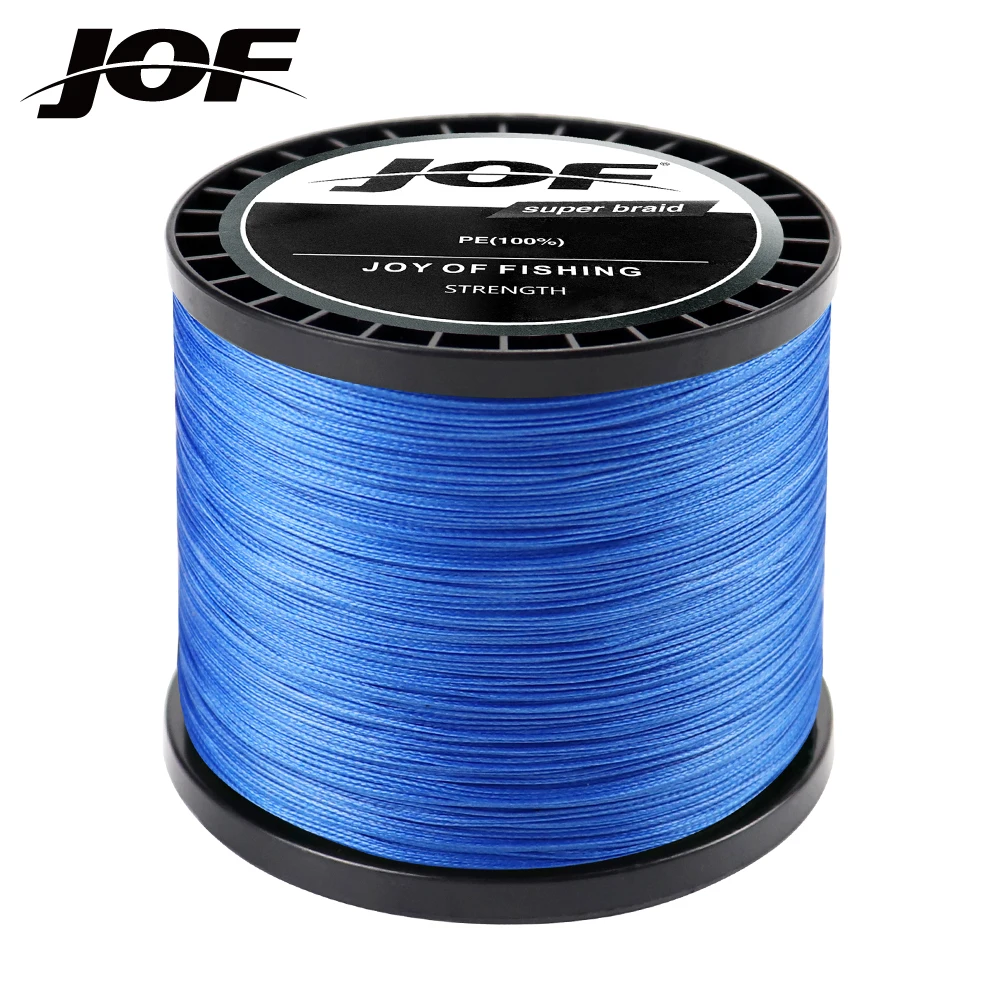 

JOF 8 Strands 1000M 500M 300M Braided Fishing Line Multifilament Pesca Carp Super Strong Weave Sea Saltwater Extreme 100% PE