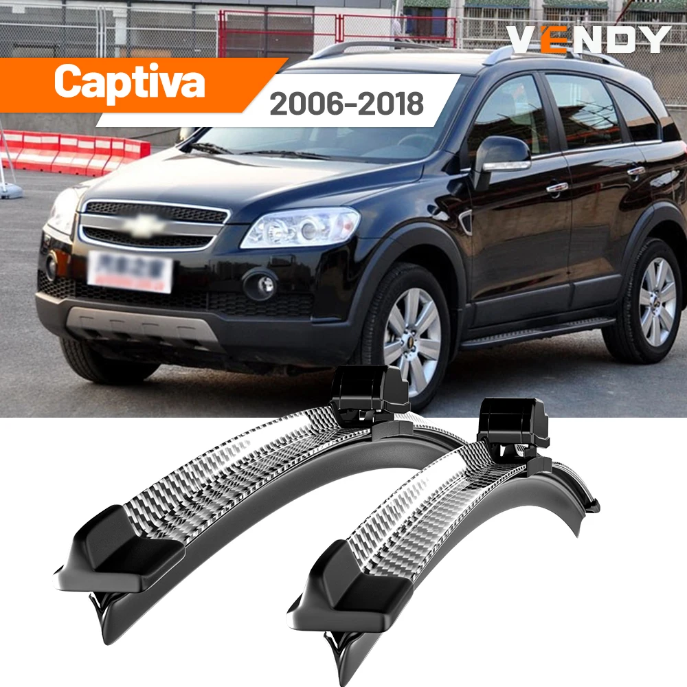 

For Chevrolet Captiva 2006-2018 2007 2008 2009 2010 2011 2014 2015 2016 2pcs Front Windshield Wiper Blades Windscreen Wipers