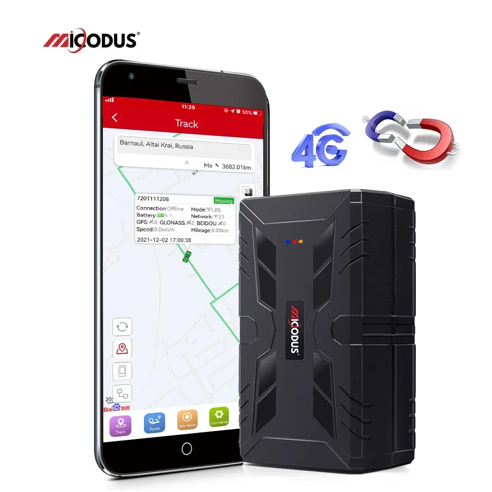 

MiCODUS ML920G 20000 мАч с длительным режимом ожидания, сильный магнитный контейнер, грузовой активатор, устройство GPS-слежения, беспроводной магнитный 4G GPS-трекер