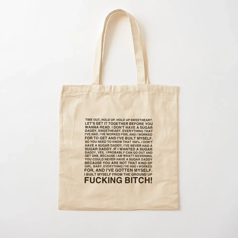 

Shangela Quote (VS Mimi Imfurst) Tote Bag shopping bag logo handbag Cloth bag Custom