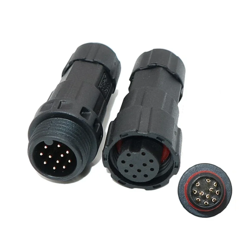 M16 waterproof connector 2-core/3-pin/4-hole/5p/6/7/8/9/10/11/12 male and female mating connectors