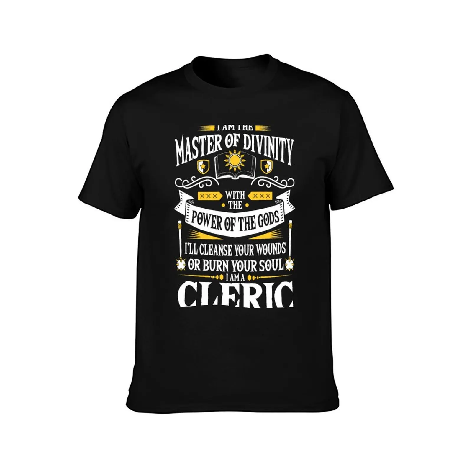 Cleric (Black) Shirts and Mugs T-Shirt All Match Print Short Sleeve Top