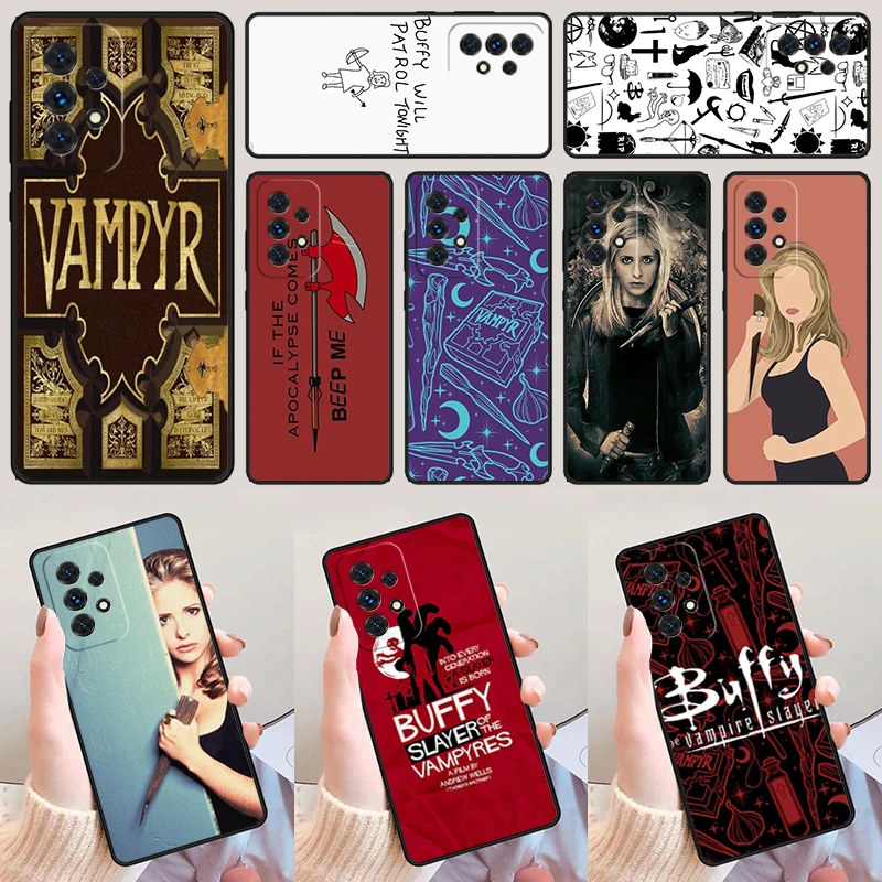 Buffy Summers vintage portrait For Samsung A52 A72 A73 A20e A21S A50 A70 A11 A12 A42 A31 A40 A51 A71 A32 A80 A91 Phone Case